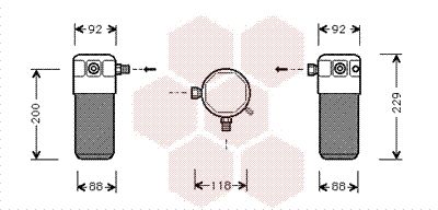 VAN WEZEL Осушитель, кондиционер 8100D021